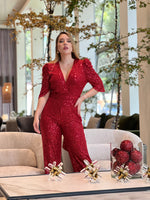 Jumpsuit de Lentejuelas Roja