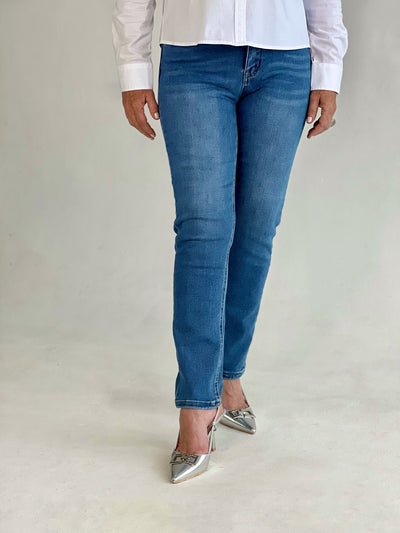 Pantalon de jean basico bota recta KANCAN