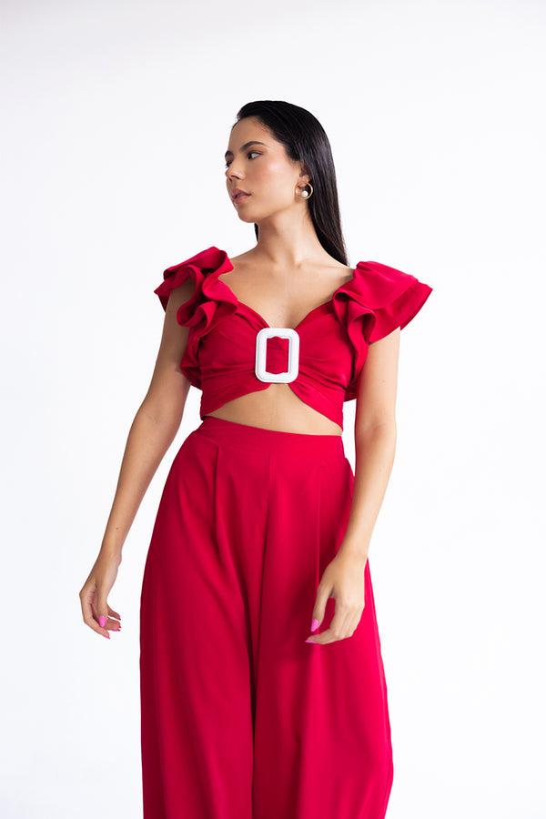 Pantalon en rojo