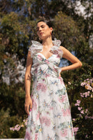 Vestido de flores vaporoso