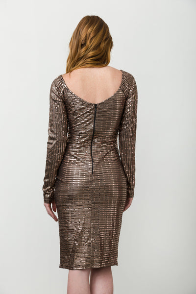 Vestido Metallic Gold SOEIBLU