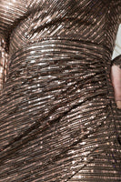 Vestido Metallic Gold