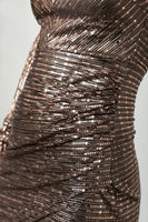 Vestido Metallic Gold