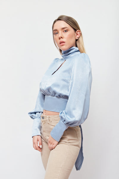 Blusa Cropped Satinada ONTWELFTH