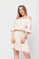 Vestido Off Shoulders corte Campestre