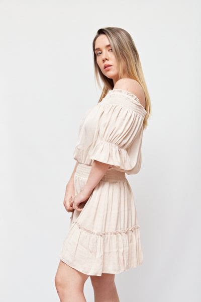 Vestido Off Shoulders corte Campestre NAKED ZEBRA