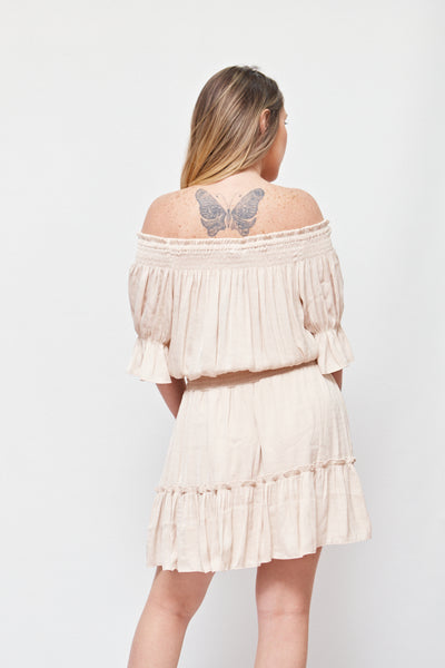 Vestido Off Shoulders corte Campestre NAKED ZEBRA