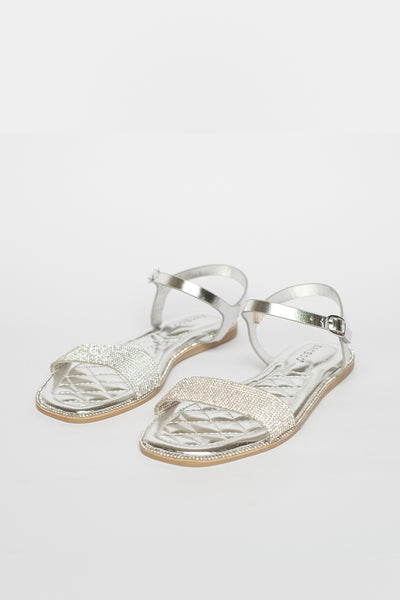 Sandalias Flats con Strass BAMBOO