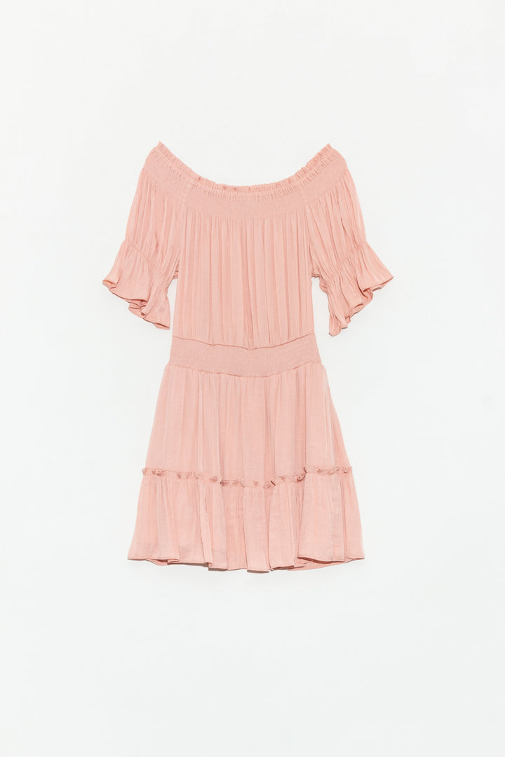 Vestido Off Shoulders corte Campestre