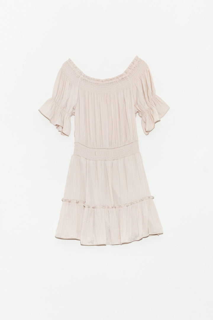 Vestido Off Shoulders corte Campestre