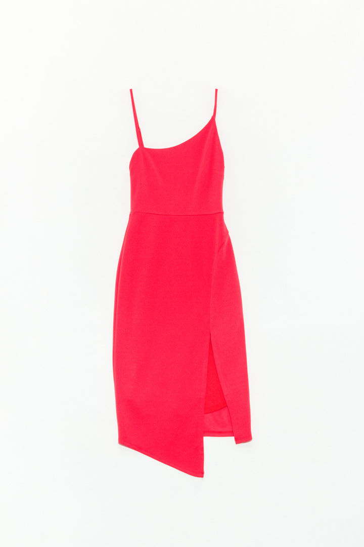 Vestido Asymmetric Red