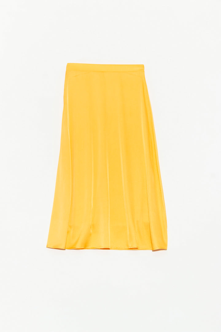 Falda Midi Satín "Here Comes the Sun"