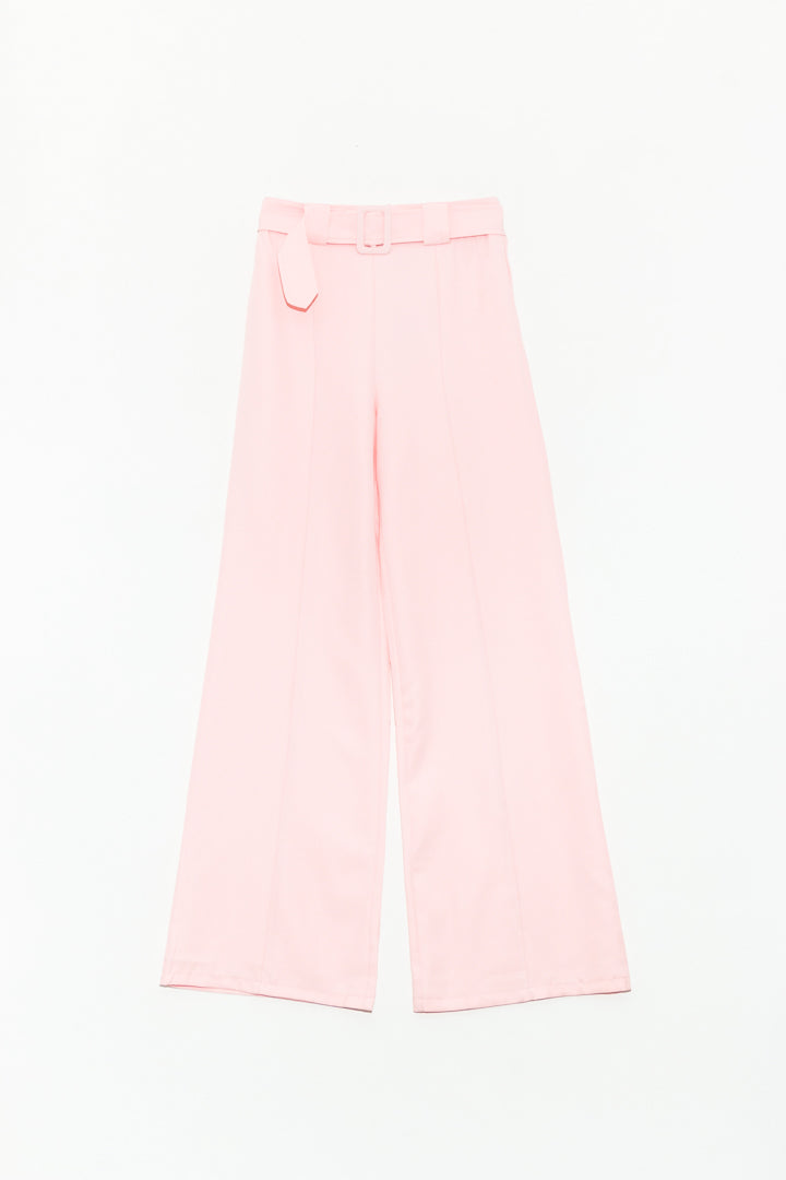 Pantalón High Cut Pata de Elefante con Cinturón